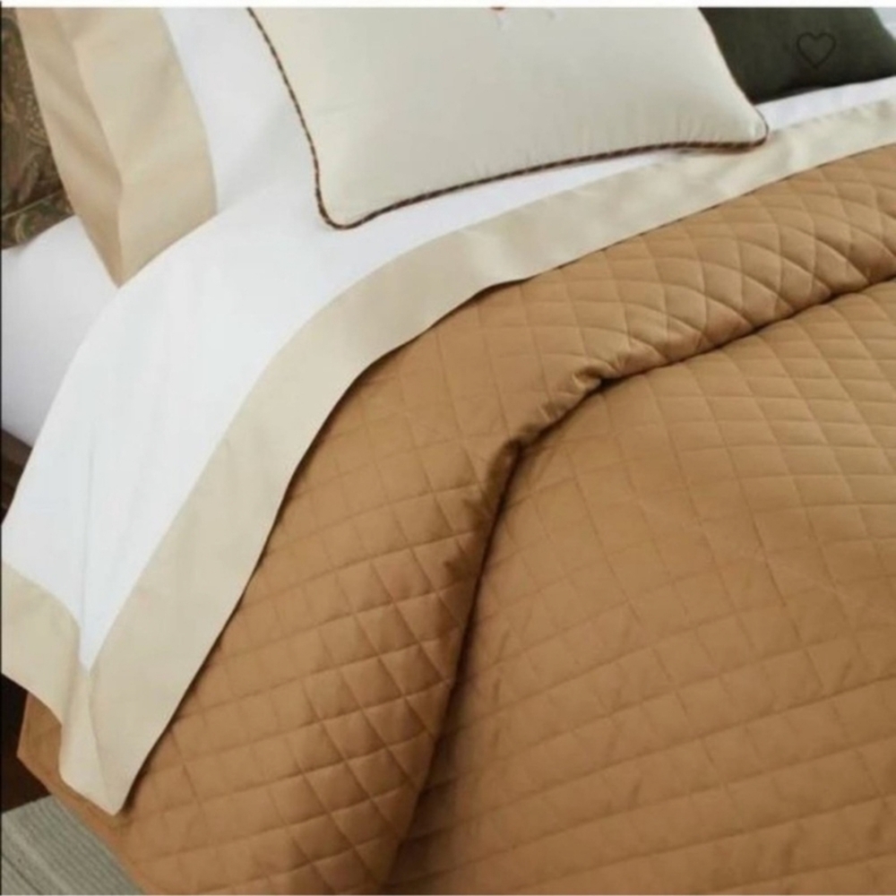 NWT RALPH LAUREN EQUESTRIAN Quilt Coverlet CROMWELL Cotton Blanket